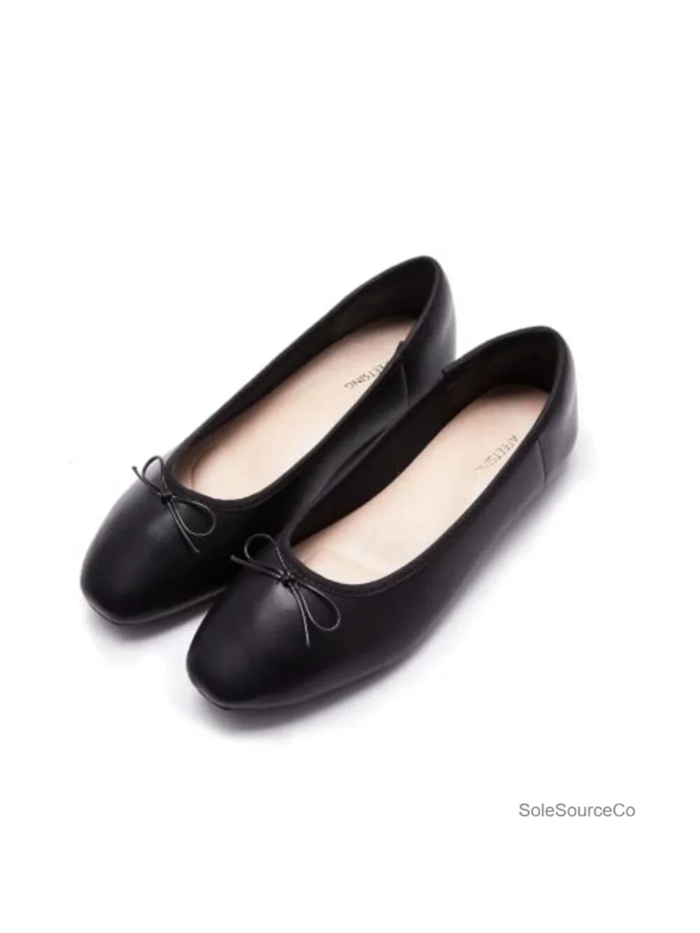 Women's Round Toe Ballet Flats Bow Dressy Shoes Arch Support Comfort